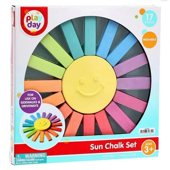 Sun Chalk Set, Multi-Color, Washable - Picture 3 of 6